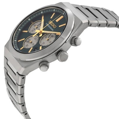 Seiko Sport Chronograph Quartz Green Dial Men's Watch SSB461P1 | eBay