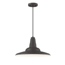 Park Harbor PHPL3261GLBK 18" Wide Pendant - Black