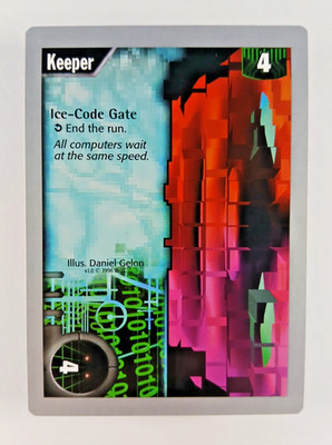 Keeper - v1.0, Netrunner CCG card (1996 WotC) Base Set Limited 1.0 TCG