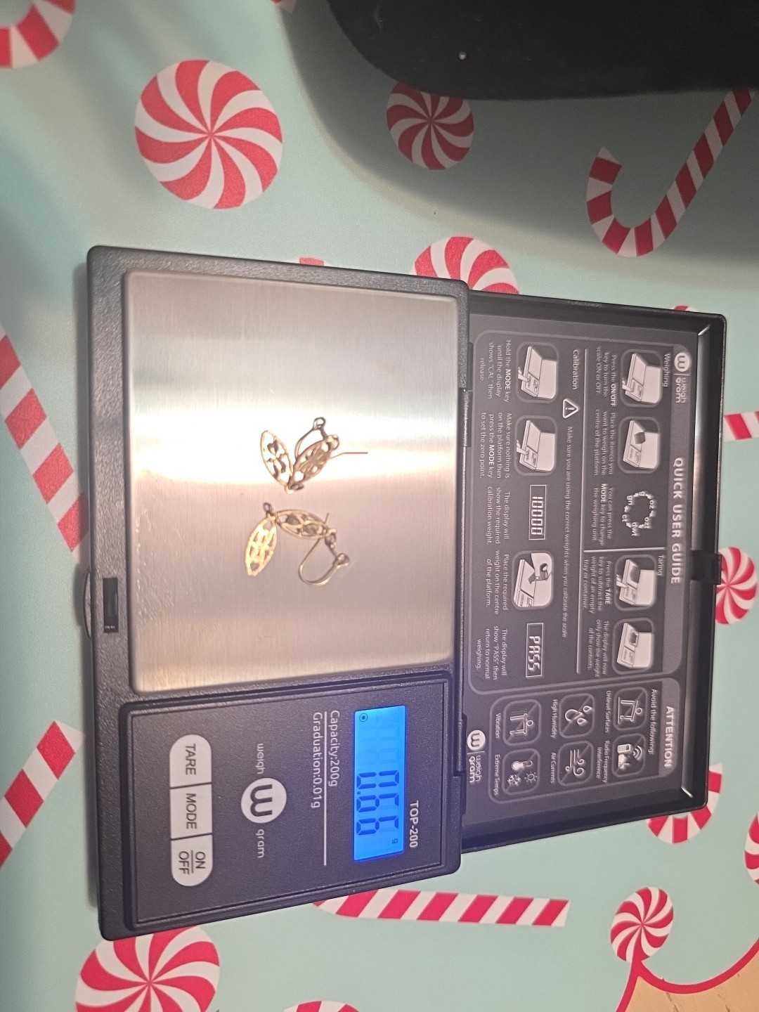 14k solid gold dangle earrings preowned vintage - image 7