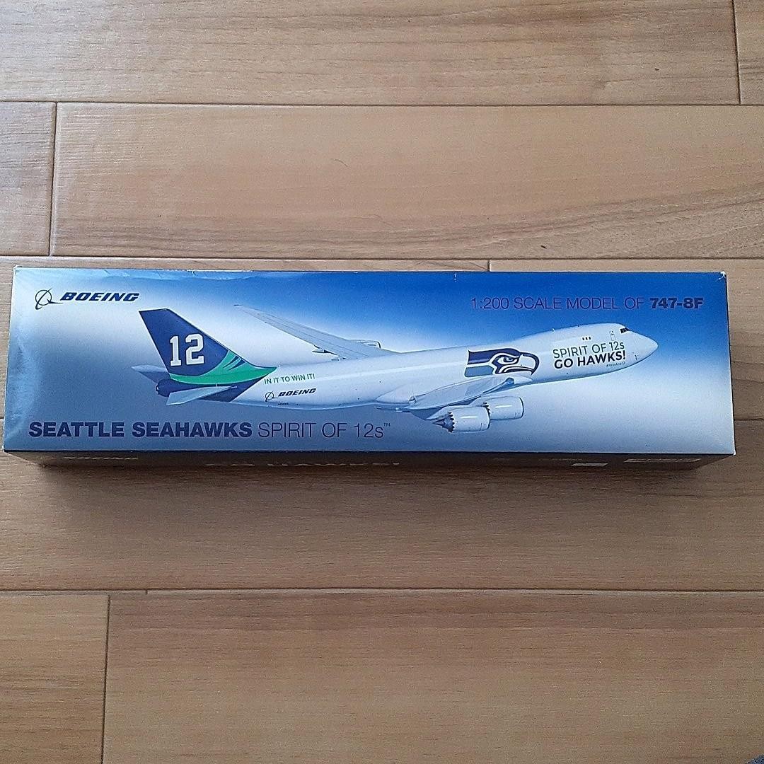 Boeing 747-8F scale 1/200 Seattle Seahawks #aaacd4
