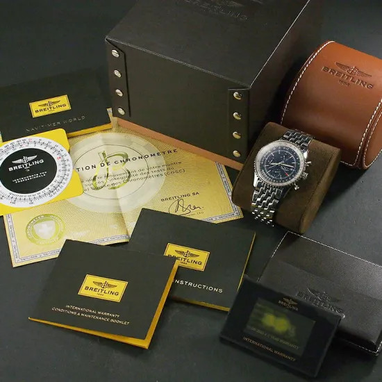 Breitling Navitimer World Chronograph A24322 A243… - image 6