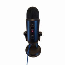 Creators Blue Yeti Premium Multi-Pattern USB Condenser Microphone w Stand No Box