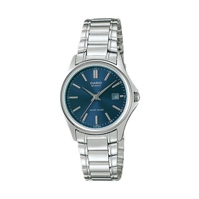 Casio Women s Blue Dial Stainless Steel Bracelet Watch - LTP-1183A-2A
