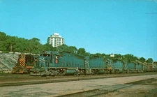 1973 Missouri Pacific Train Departing Pueblo Colorado Vintage Postcard