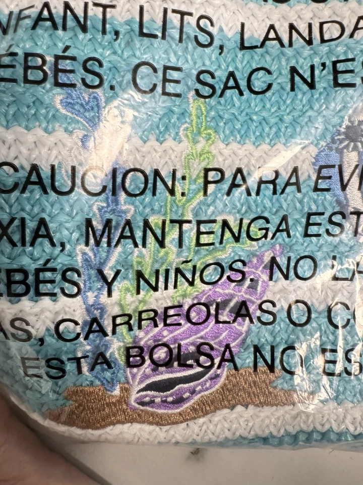 Vera Bradley Antilles Treasure Straw Drawstring Backpack Beach Bag Summer Tote - Image 2 of 4