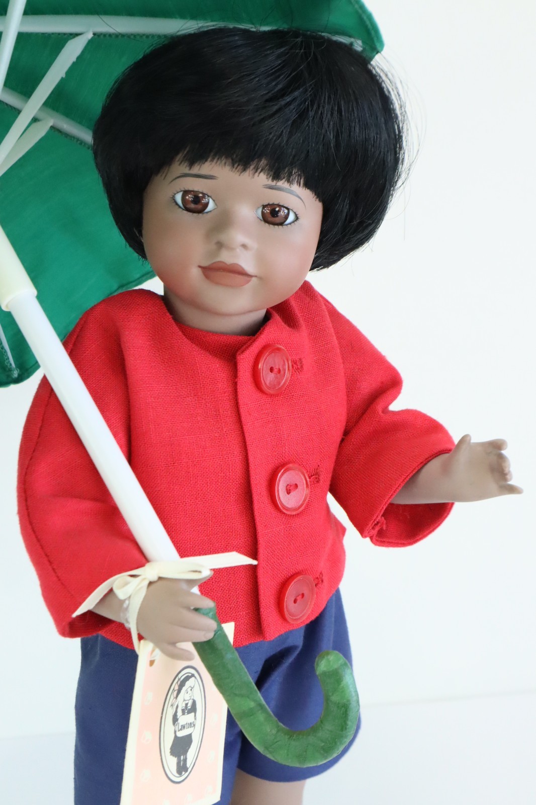 1991 Wendy Lawton Doll 13" LITTLE BLACK SAMBO w/ Tag & Box Ltd Ed 339/500 p