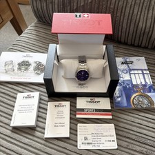 Image of Tissot PR 100 Blue Men's Watch - T049410B Complete with box and papers