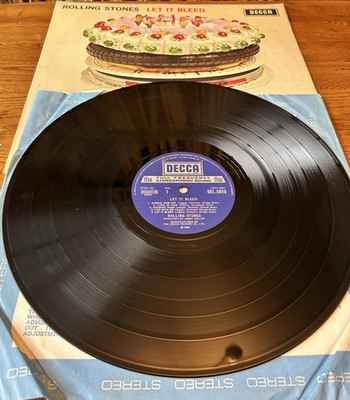 ROLLING STONES - Let It Bleed - STEREO vinyl LP WITH REDACTED INNER  2W/3W