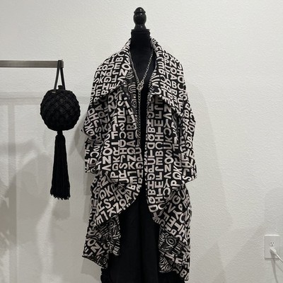Heydari Abjricky Alphabet Print Jacket One Size (item D6)