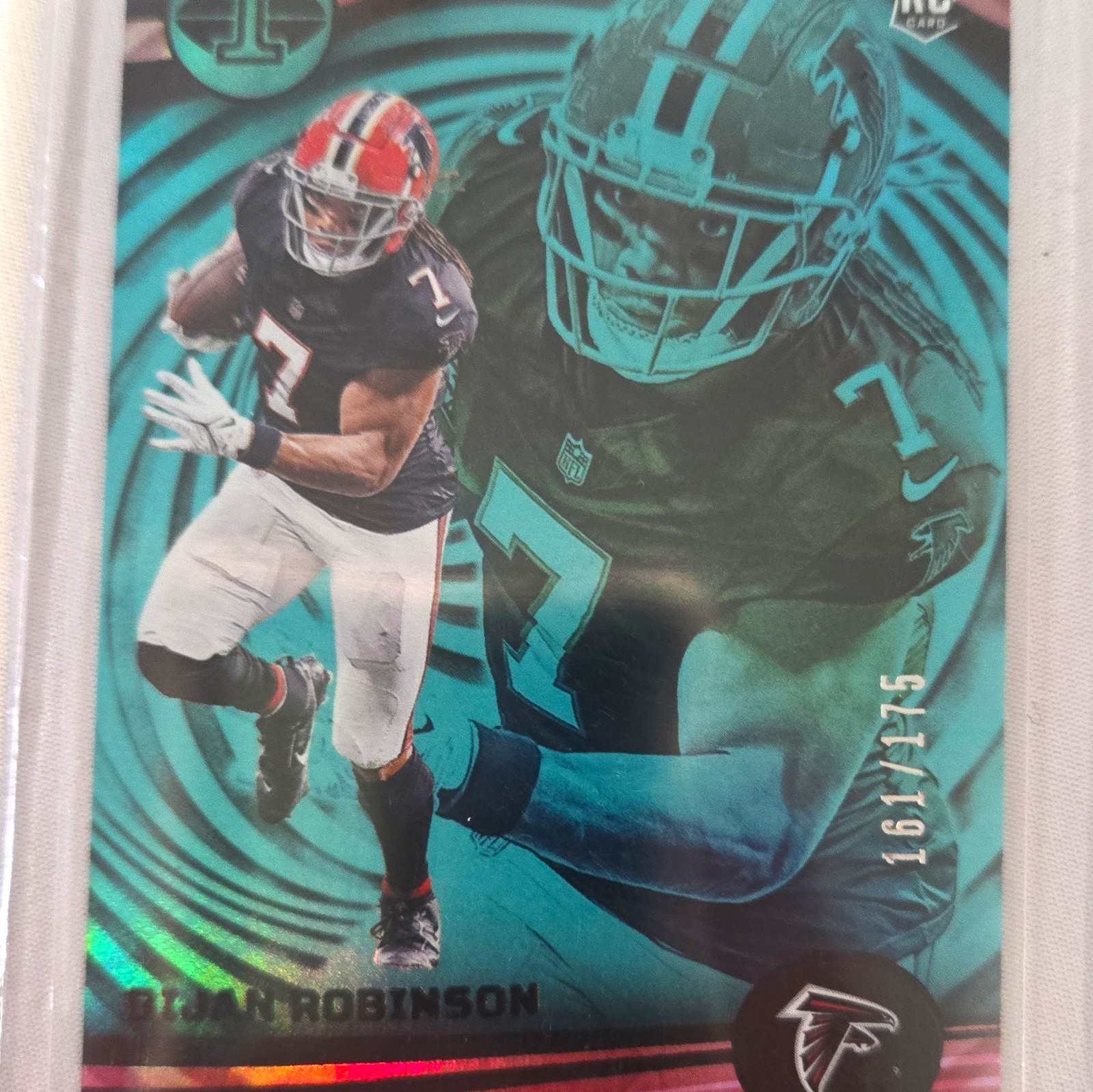 Panini 2023 Illusions Bijan Robinson RC #6 Teal 161/175 Atlanta Falcons
