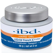 Ibd Hard Gel for Nails – LED/UV French Xtreme Clear Builder Gel, Ideal for Nail