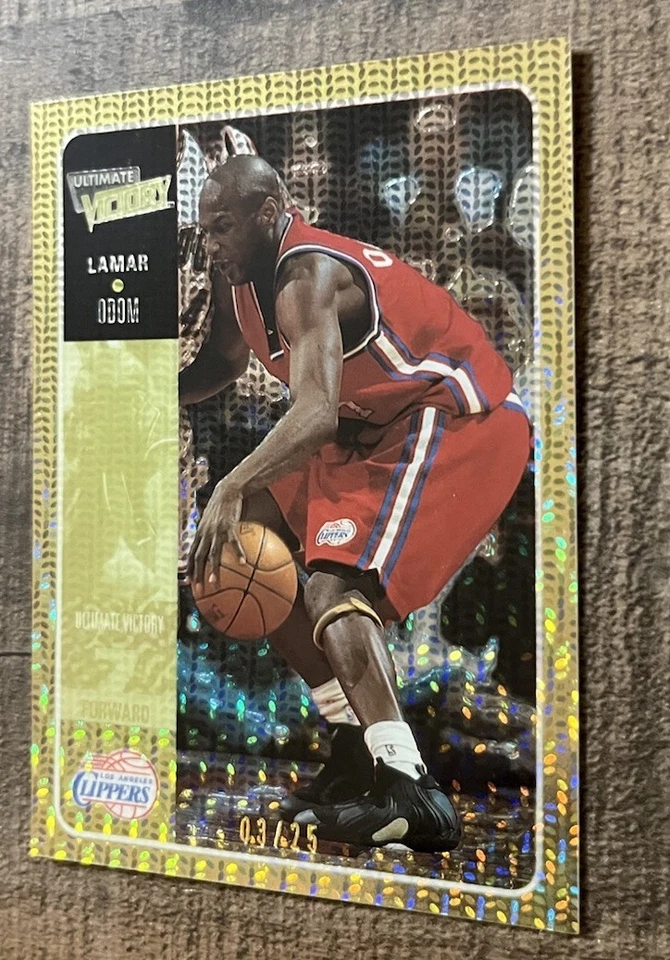 2000 Ultimate Victory Lamar Odom #04/25 Rare SSP Holo Foil Clippers Rookie RC - Image 2 of 4