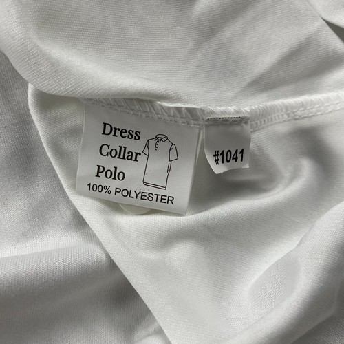 Collars & Co Polo Shirt Men 4XL White Performance Solid Preppy Dress Collar - Picture 9 of 10
