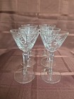 6 Libbey CANDLELIGHT Etched 5 5/8" Liquor Cordial Glasses Stemware 3001 VTG — photo 4