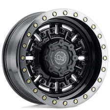 17x9.5 Black Rhino Hard Alloys Wheels ABRAMS  Gloss Gun Black W/ Rims (4pcs)