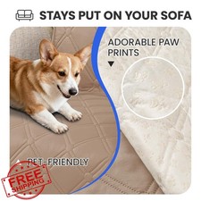 CYCMACO Khaki Dog Blanket 52x82 Inch Waterproof Leakproof Couch Cover