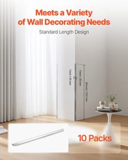 Stainless Steel Wall Corner Protector, 1 x 1 x 48 inch, 10 Pack Metal Corner Gua