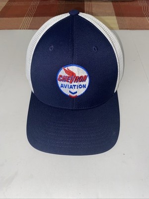Chevron Petroleum Aviation Adjustable One Ten FLEXFIT Mesh Trucker Hat Pre-Owned