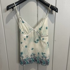 NWT Guess Jeans Womens Large Silk Baby Doll Tank Camisole Y2K Vintage