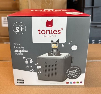 Tonies Toniebox Starterset, ab 3+ Kindern, Story Time, grau, nagelneu
