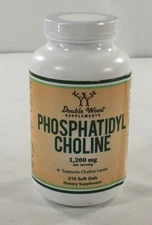 Double Wood Supplements Phosphatidylcholine Complex 1,200mg 210 Softgels