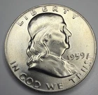 1959 D Franklin Half Dollar E50