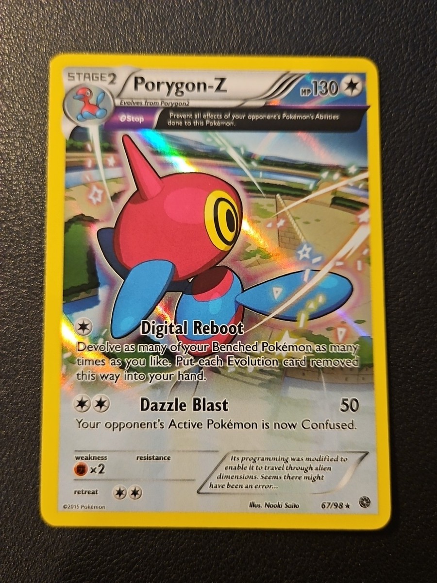 Porygon 67/98 Pokemon Card XY Ancient Origins Rare Reverse Holo