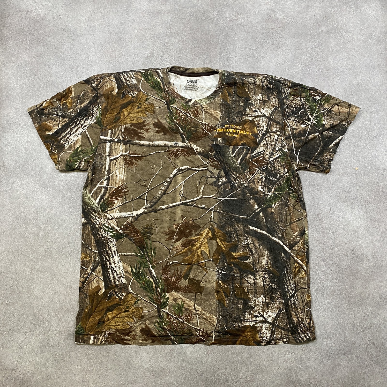 Russell Real Tree Camiseta Niños 2XL Manga Corta Camuflaje Árbol de Caza,...