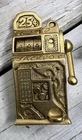 VINTAGE AJC BROOCH PIN SLOT MACHINE ARTICULATED GOLD TONE COSTUME JEWELRY 💛