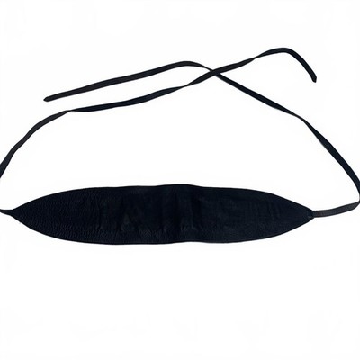 Schwarze Lederschärpe, One Size