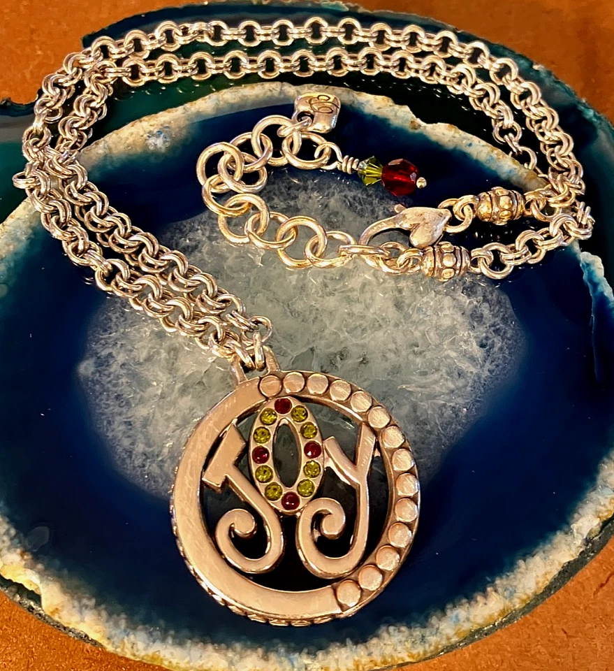 Brighton Holiday Joy Christmas Wreath Pendant Necklace - Image 2 of 4