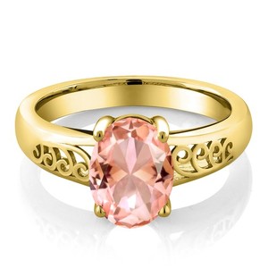 Authentic Curl Into Me Ring for Women in 18K Yellow Gold Plated Silver | 9X7MM Oval