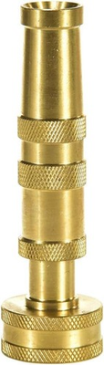 #ad Heavy Duty Brass Hose Nozzle Adjustable Twist Hose Nozzle Jet Sweeper Nozzle $12.08