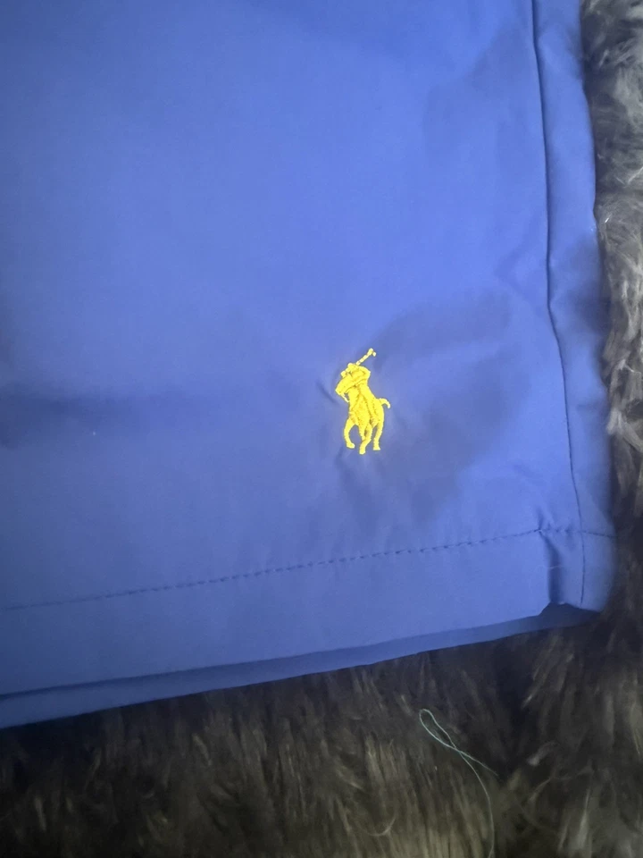 Short de bain Ralph Lauren - Taille M - Couleur bleu logo brodé jaune- Neuf  - Photo 4/4