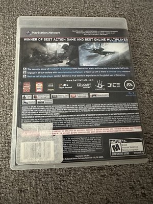 Electronic Arts Battlefield 3 PS3 Multiplayer Online w/ Case no manuel 2011