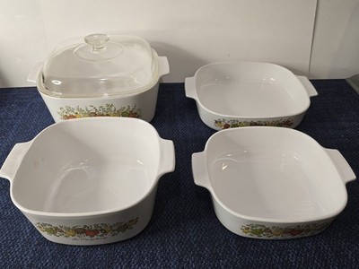CorningWare Spice Of Life L Echalote La Marjolaine Le Romarin Corning Bundle 70s