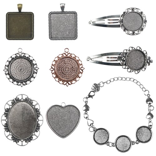 Jewelry Making Supply Gem Pendant Resin Silicone Mould Open Bezel Pliers 411-kit - Imagen 20 de 32
