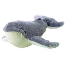 Ahab Whale Mini Flopsie 8" - Stuffed Animal by Aurora Plush 16642 