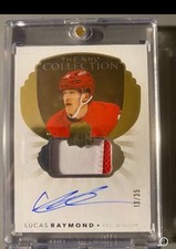 2021-22 UD The Cup NHL Collection Auto Patch Lucas Raymond /35 #NHL-LR Detroit