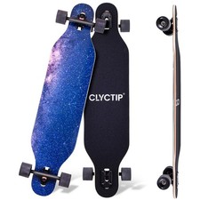 CLYCTIP 41 Inch Longboard Skateboard,9-Ply Maple,ABEC-11 Bearings,Complete Sk...