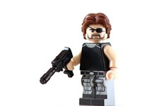 Custom Snake Plissken Minifig Printed on Genuine Lego Parts -by BKB