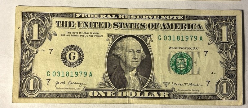 BIRTHDAY/ANNIVERSARY $1.00 CURRENCY Note 03-18-1979 Actual Serial# 03181979
