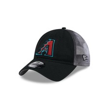 Arizona Diamondbacks New Era Team Black Slick 9Twenty Trucker Hat - Size: OSFA
