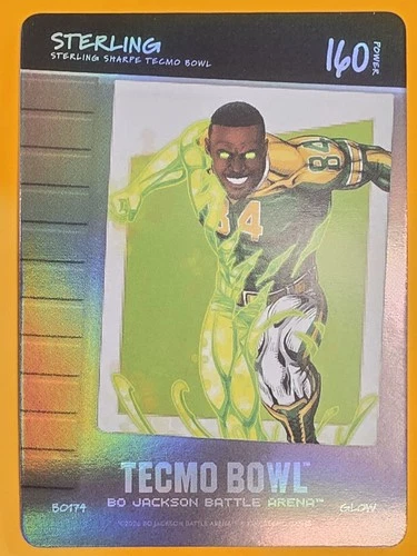 Bo Jackson Battle Arena Sterling Blow On It Glow SSP Sterling Sharp