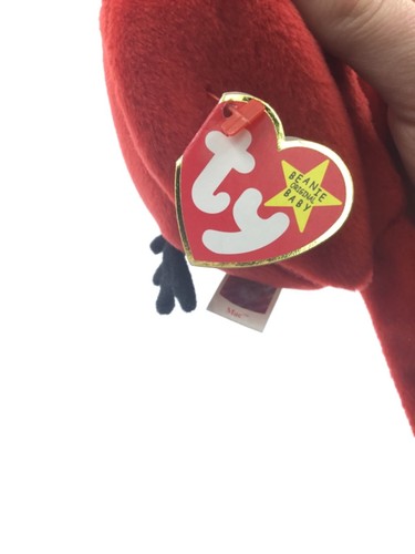 TY Beanie Baby - MAC the Cardinal ALL FOUR ERRORS - Excellent! - Afbeelding 9 van 12