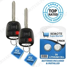 2 Replacement for 2010-2014 Toyota FJ Cruiser Remote Car Key Fob Keyless Entry