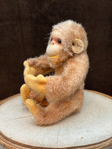 Wonderful Little Mohair 1940s STEIFF? Jocko Monkey Pierced Left Ear NO TAG - Picture 4 of 19