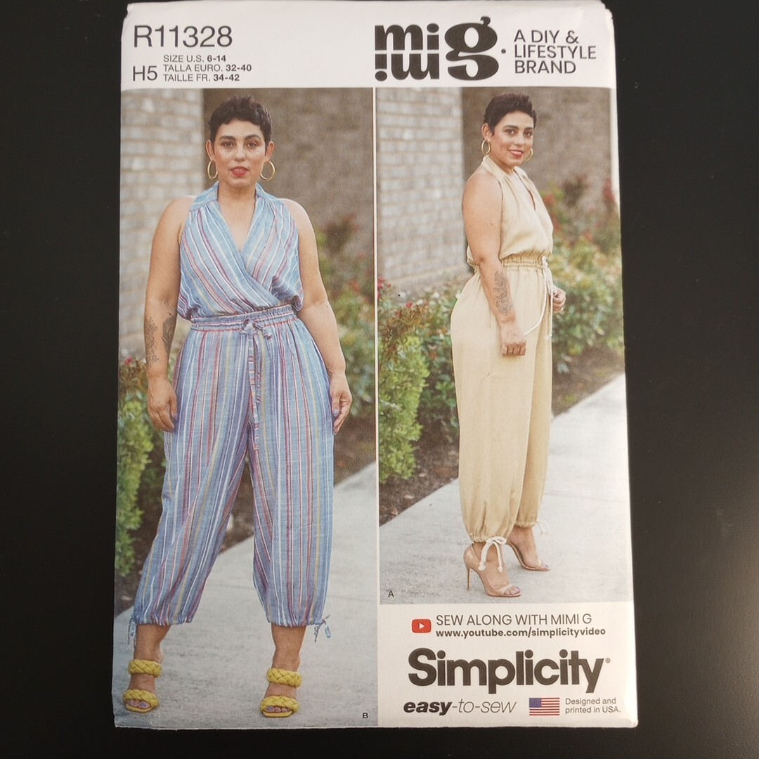 Simplicity R11328 Pattern Misses' Jumpsuit H5 6-14 Mimig Style UC