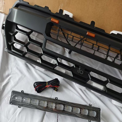 Black Front Bumper Grille Fit For TACOMA 2024+ Grill With LED&Light Bars nelP - Bild 3 von 10